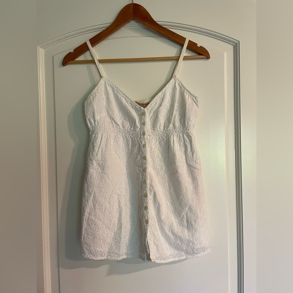 GAP 1969 Limited Edition White Eyelet Cotton Tank